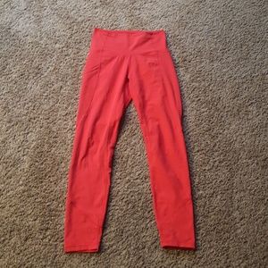 The Alainah Allure Pocket Legging - Hot Toddy Red